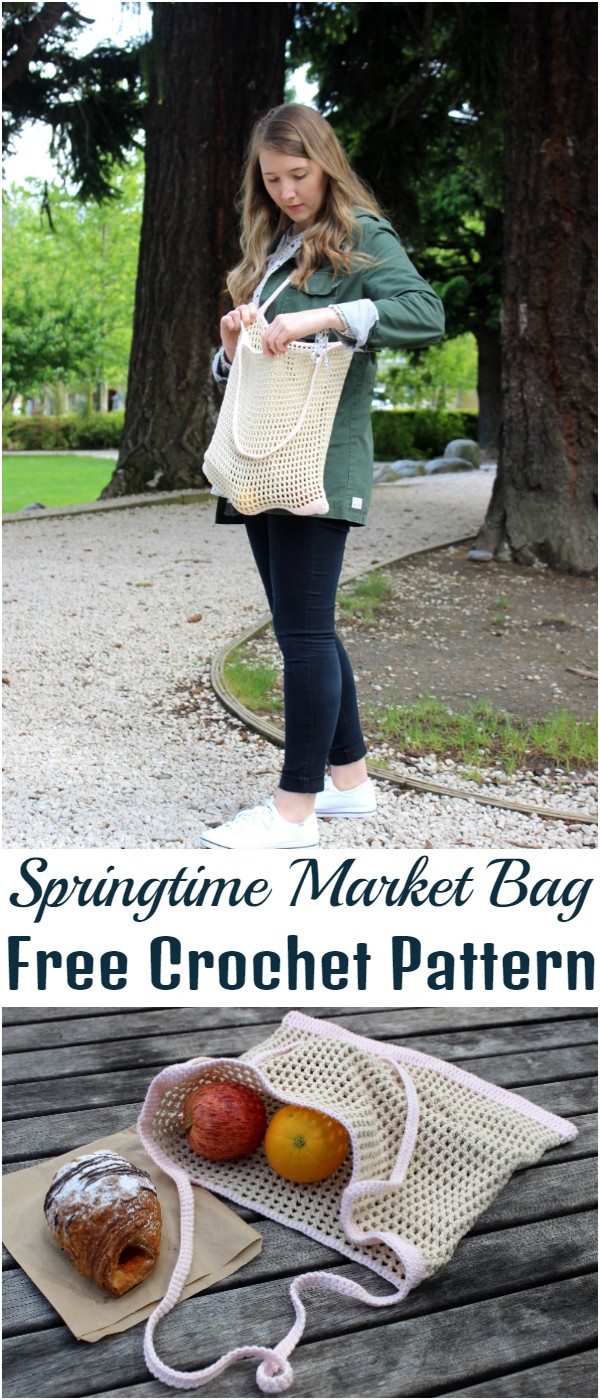 Crochet Springtime Market Bag
