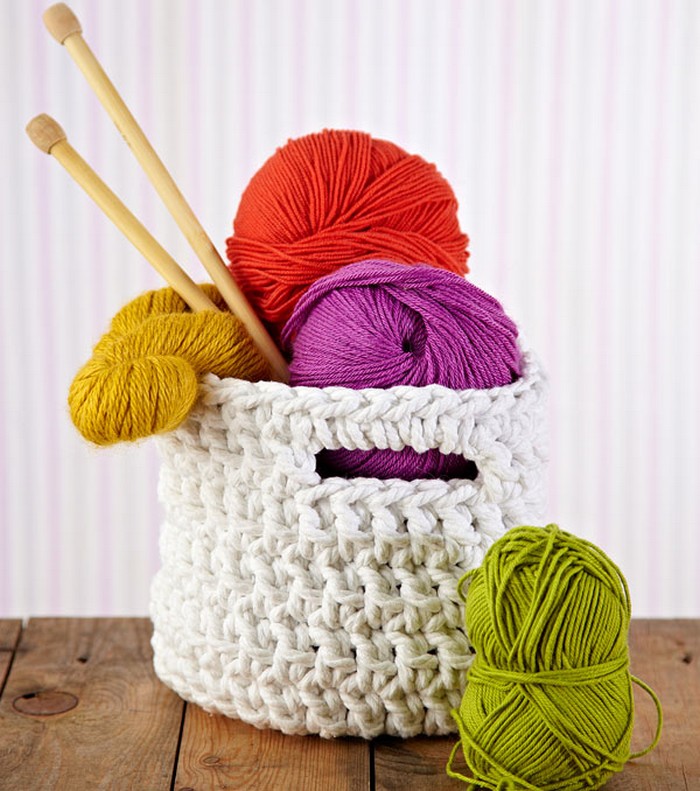 Chunky Crochet Storage Tubs