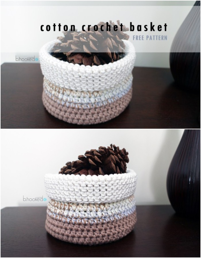 Cotton Crochet Basket