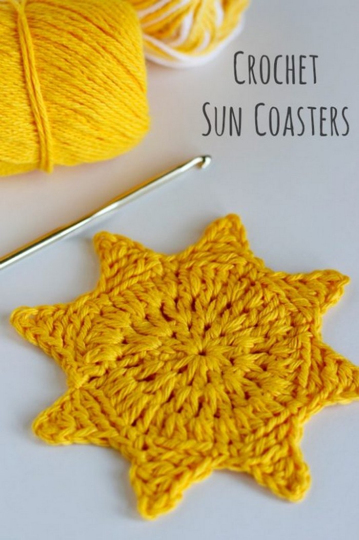 Crochet Sun Coasters