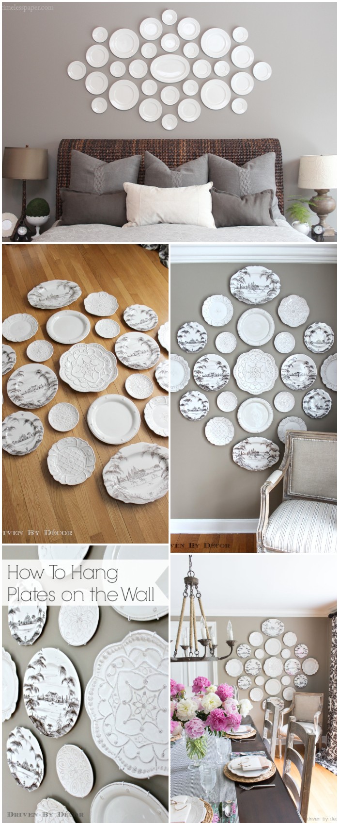 DIY Decorative Plate Wall