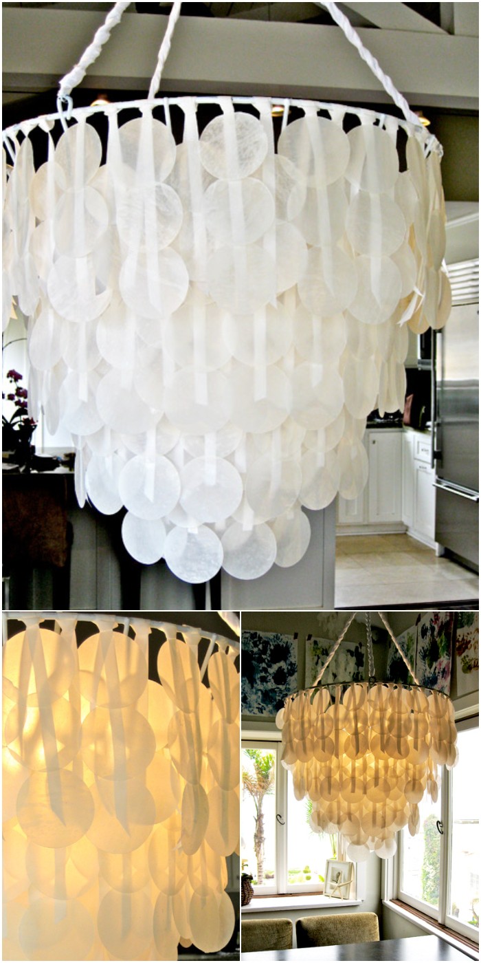 Design The Dining Room with Shell Chandelier