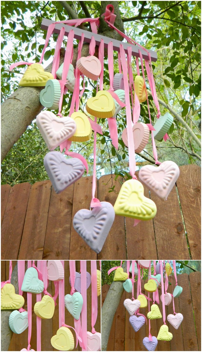Candy Hearts Wind Chime