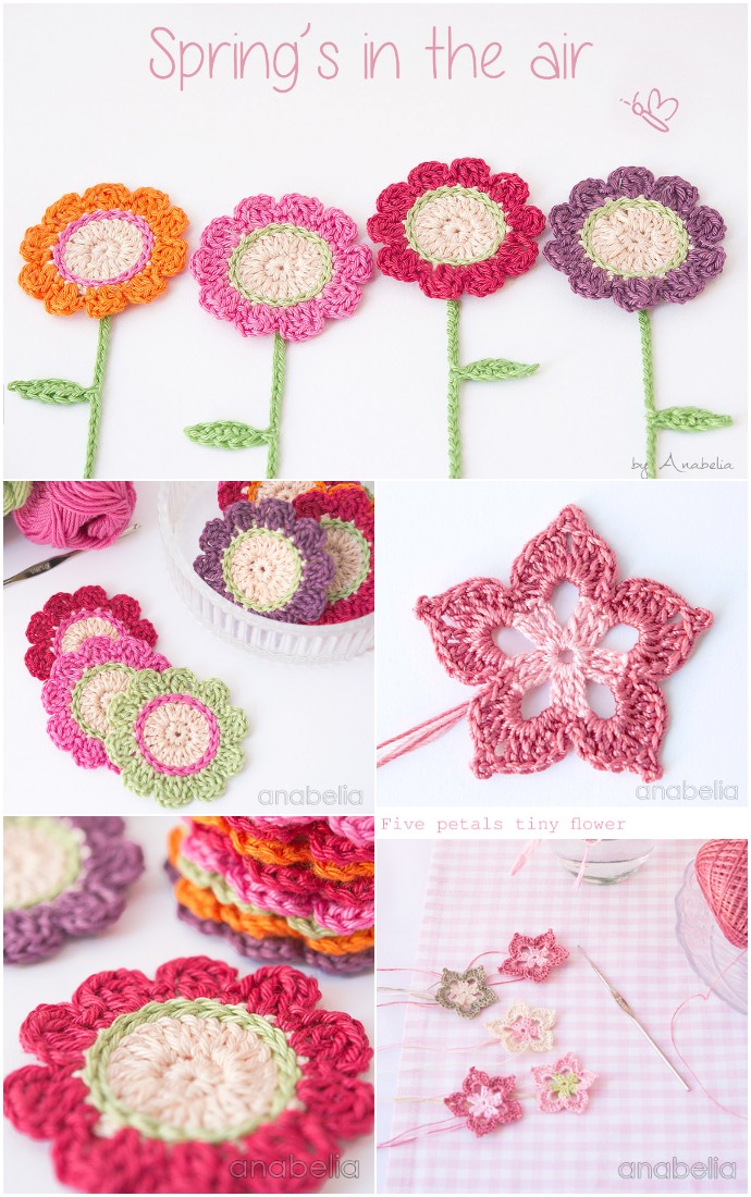 Crocheting flowers