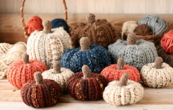 Fall Harvest Crochet Pumpkins