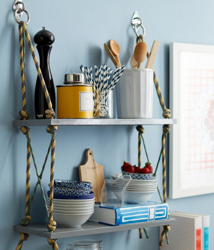 Rope Shelves Diy Project
