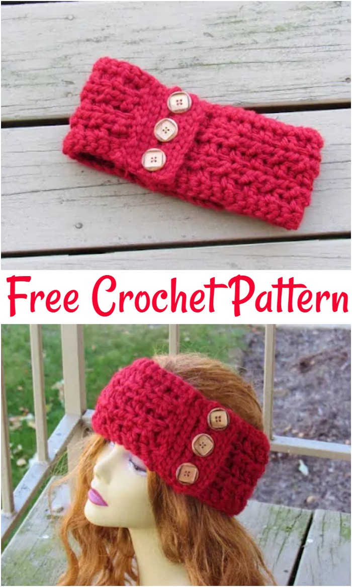 Chunky Ear Warmer Free Crochet Pattern