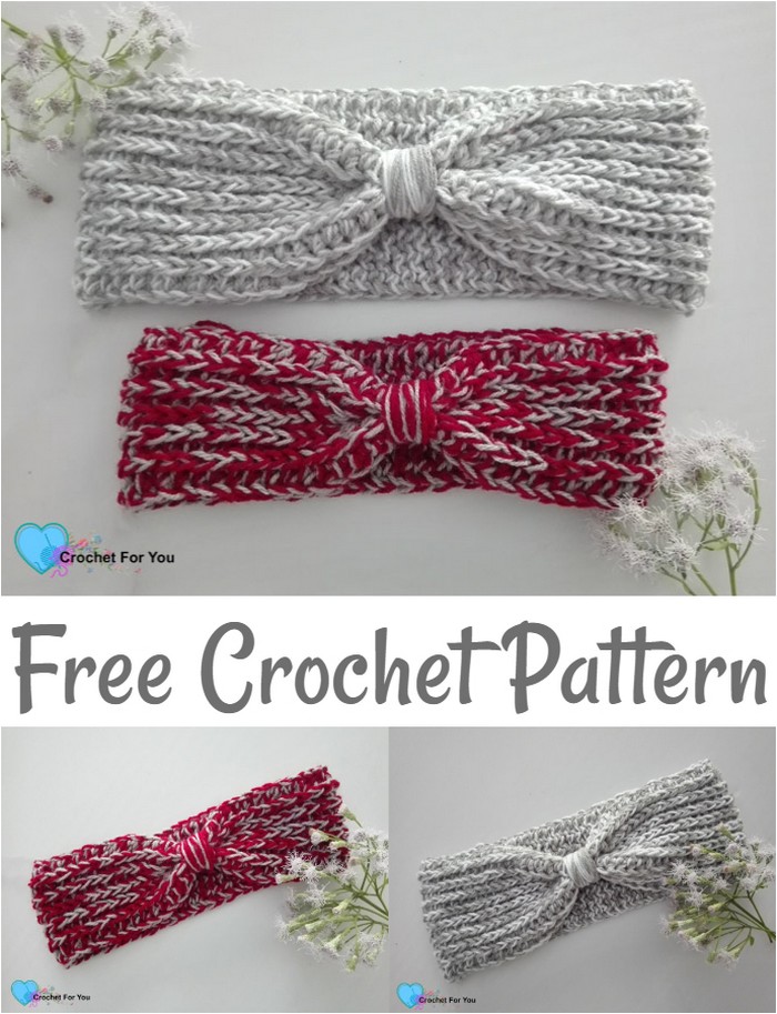 Easy Crochet Stash Buster Ear Warmer Free Pattern