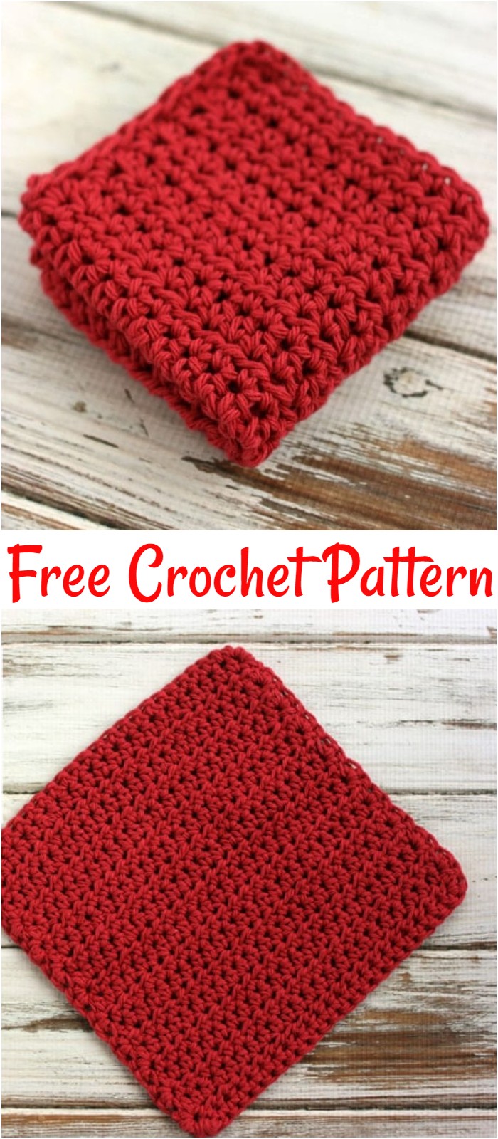 Half Double Crochet Dishcloth Pattern