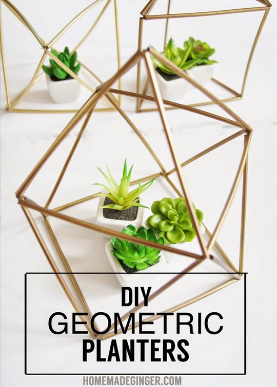 DIY Geometric Planters