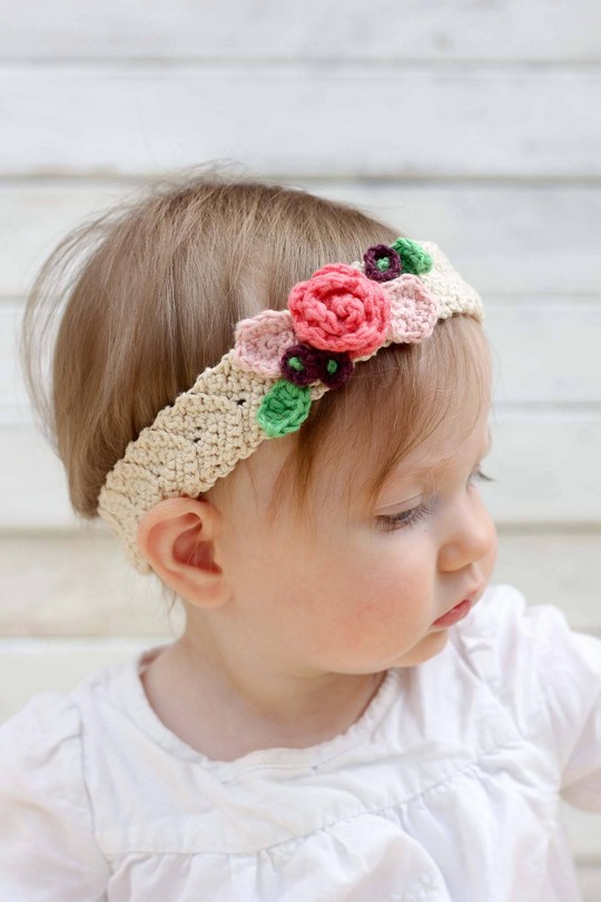 Free Crochet Flower Headband Pattern