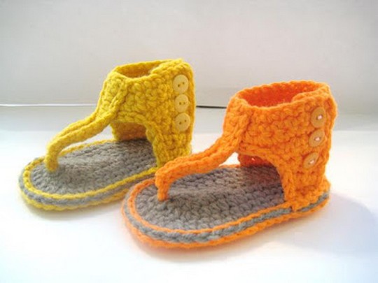 Gladiator Sandals Crochet Pattern For Baby