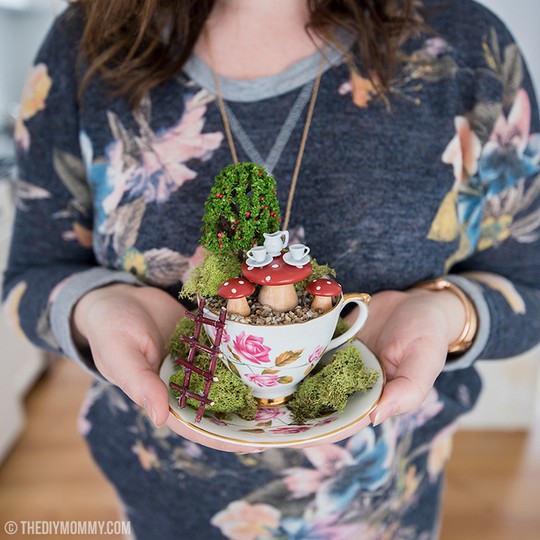 Make A Fairy Garden In A Thrifted Teacup