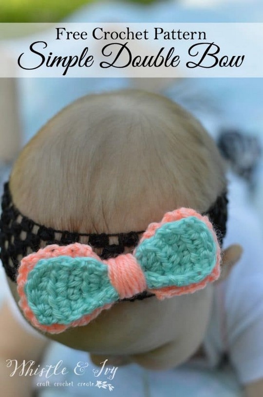 Simple Double Bow Crochet Pattern