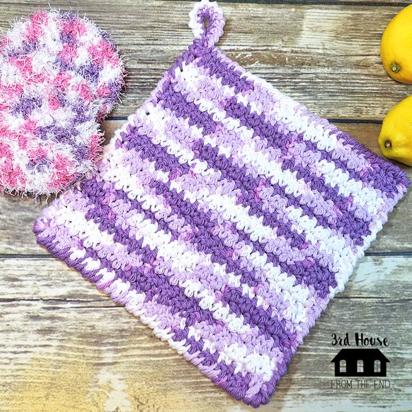 Spring Cleaning Dishcloth Crochet Pattern