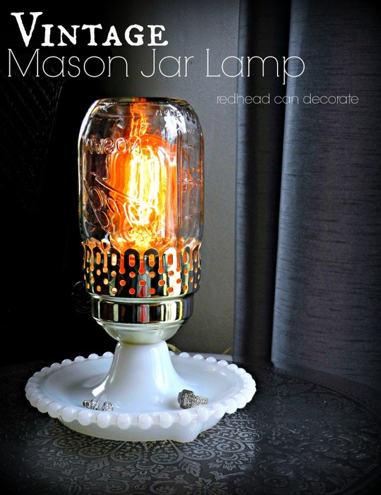 Vintage Mason Jar Lamp