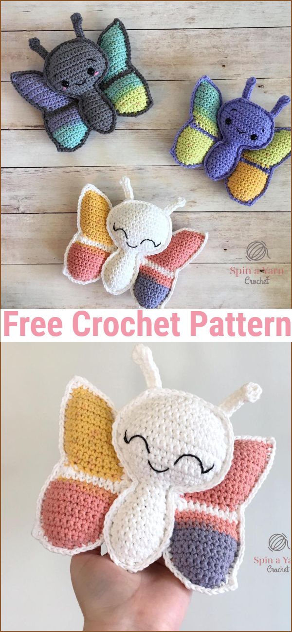  Butterfly Amigurumi Free Crochet Pattern