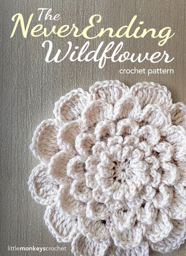 Crochet Flower Applique