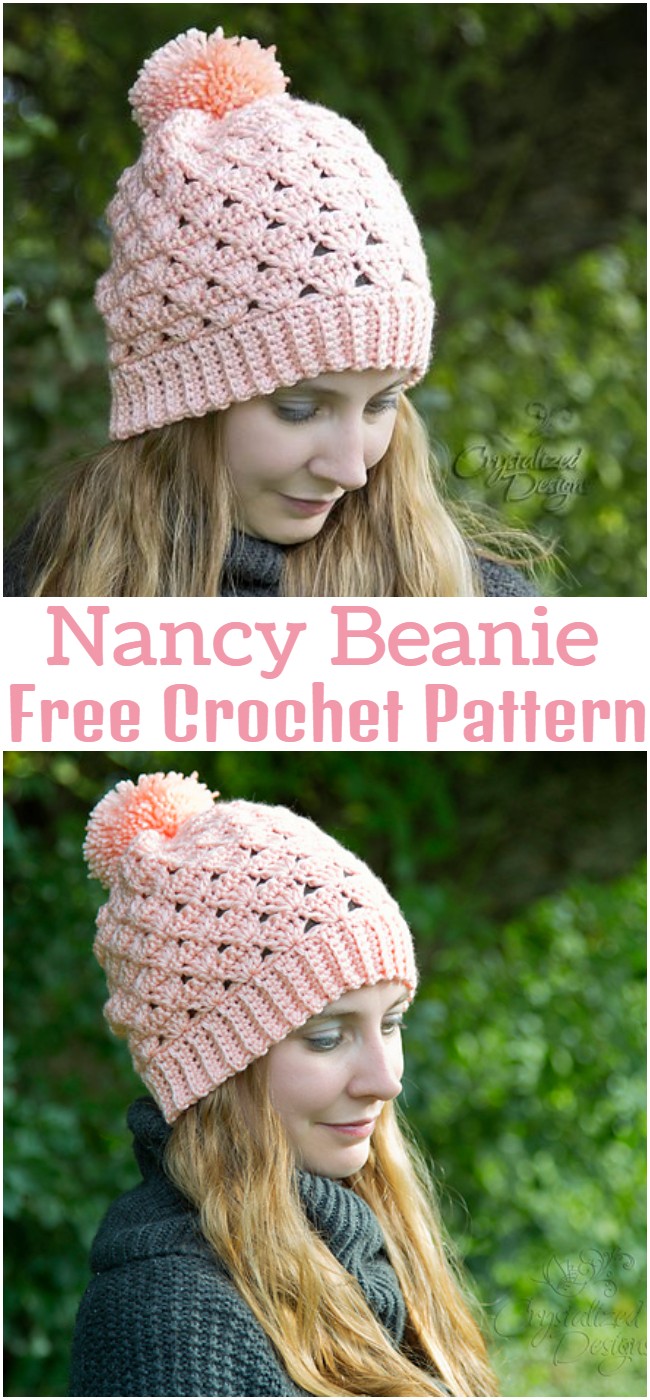 Crochet Nancy Beanie Pattern