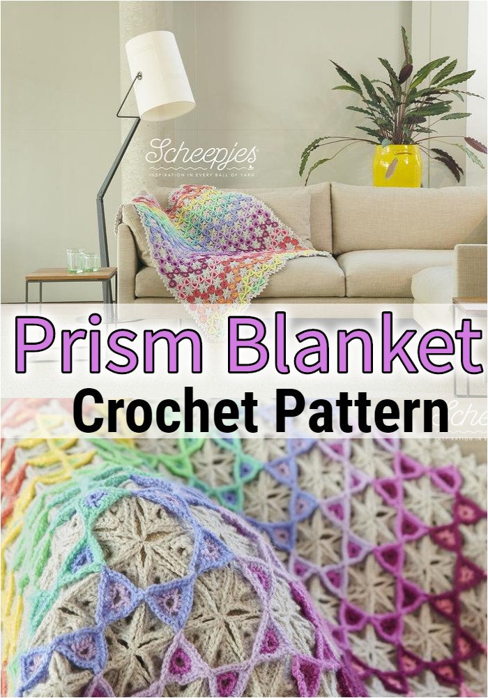 Crochet Pattern, Prism Blanket