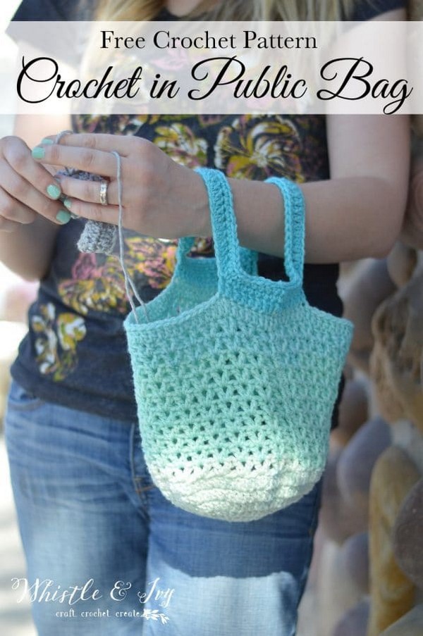 Crochet in Public Bag Pattern Free Crochet Pattern
