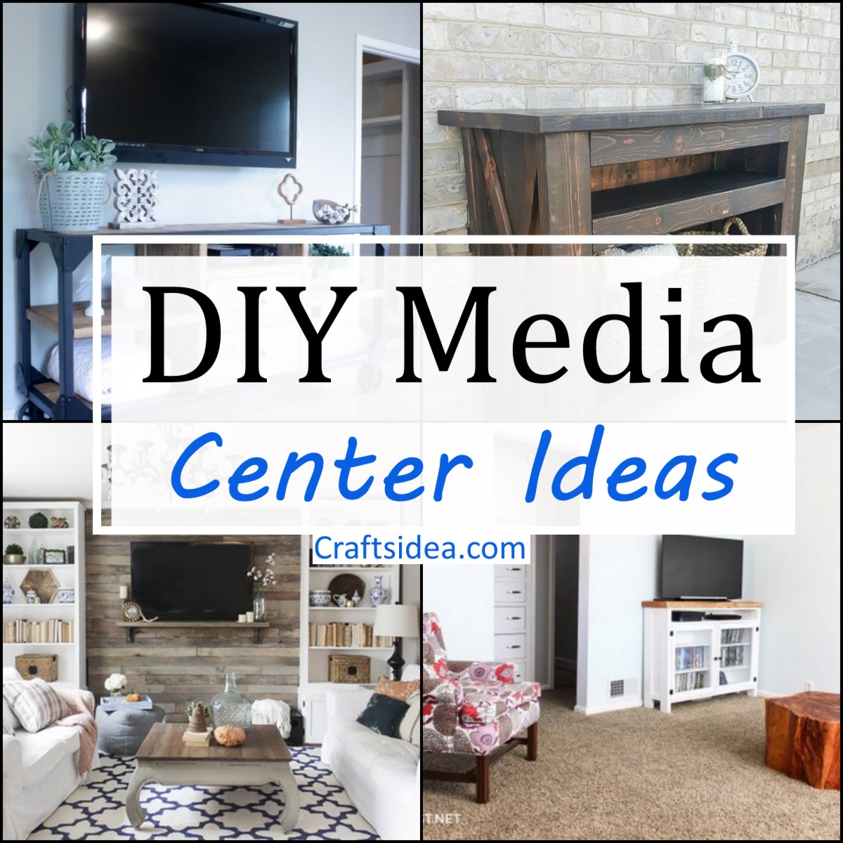 DIY Media Center Ideas