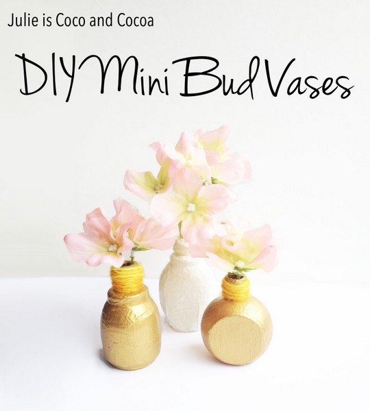 DIY Mini Bud Vases