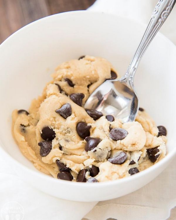 Eggless Cookie Dough For One