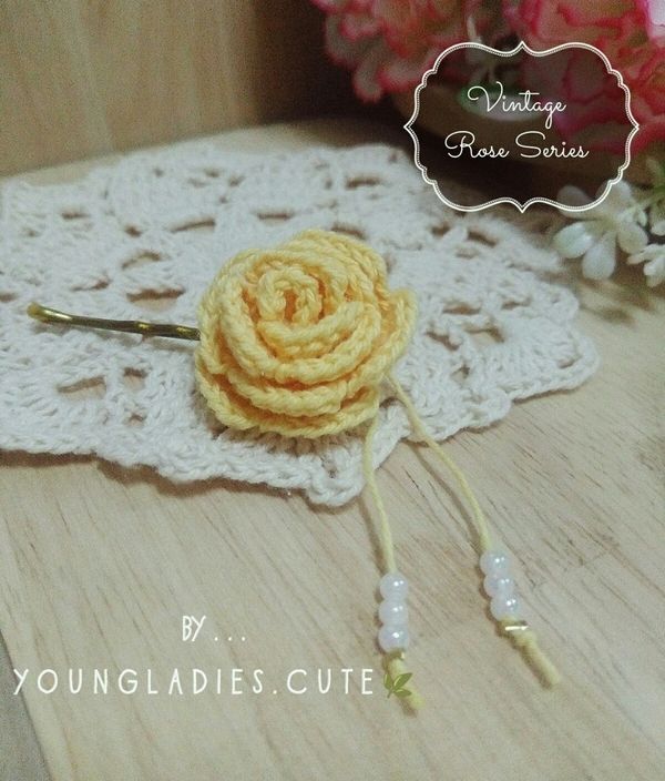 Free Crochet Pattern for a Vintage Rose