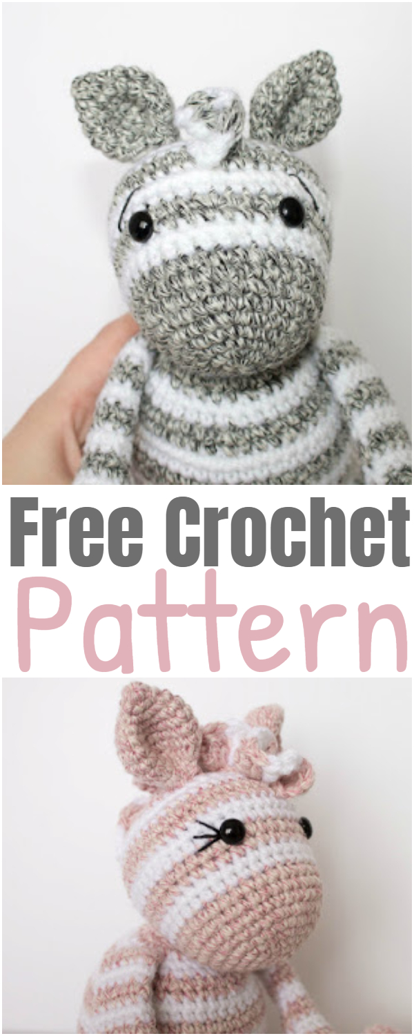 Free Crochet Zebra Pattern