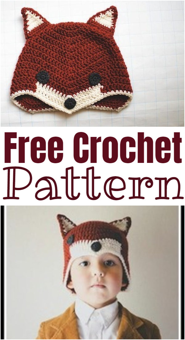 Free Pattern Crochet A Fox Hat