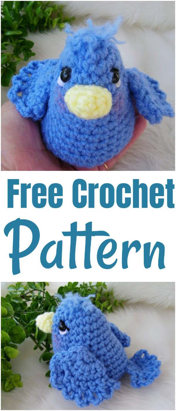 Free Simply Cute Blue Bird Crochet Pattern