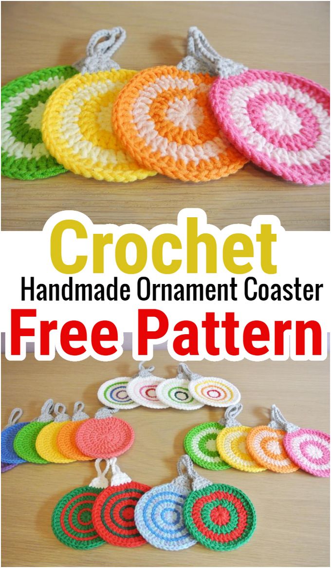 Handmade Ornament Coaster Crochet Pattern