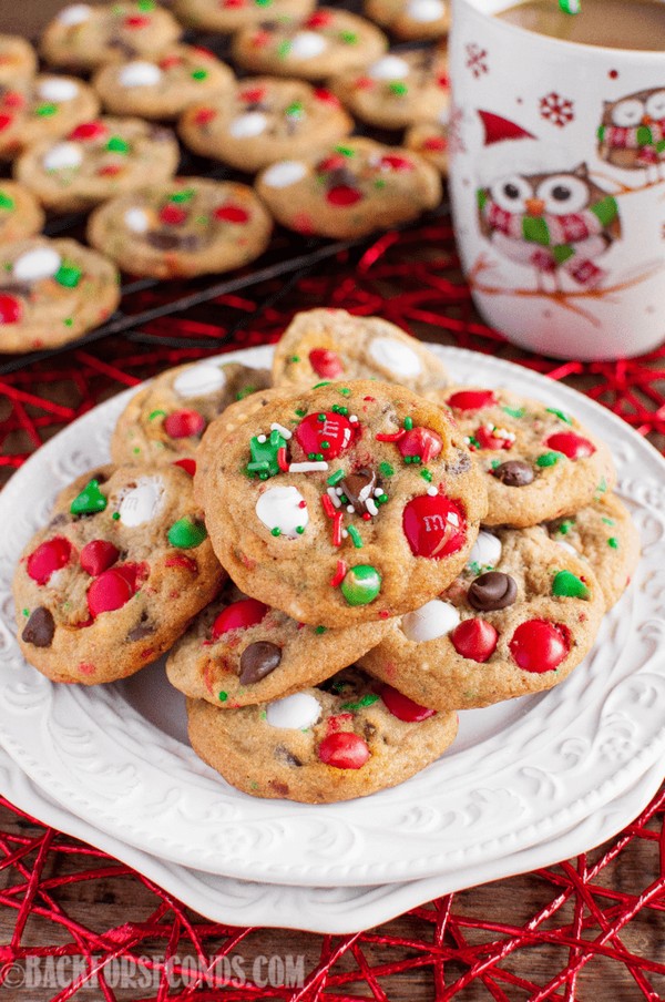 Peppermint M&m Christmas Cookies