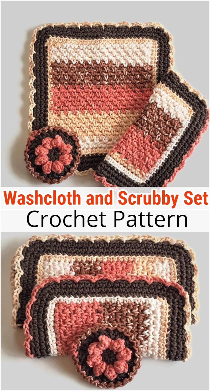 Washcloth and Scrubby Set