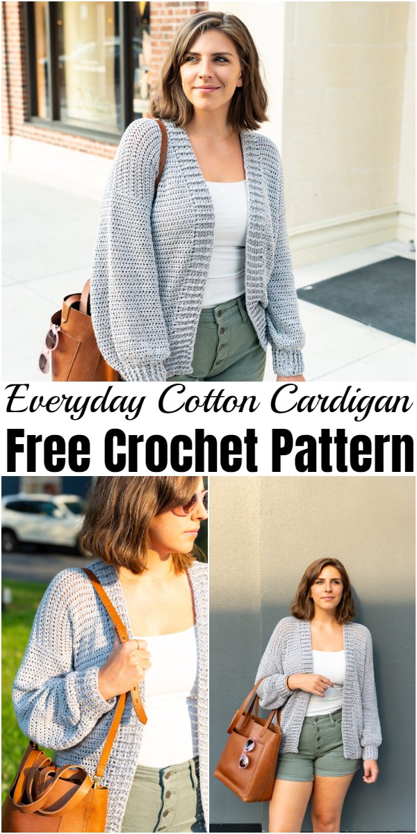Crochet Everyday Cotton Cardigan