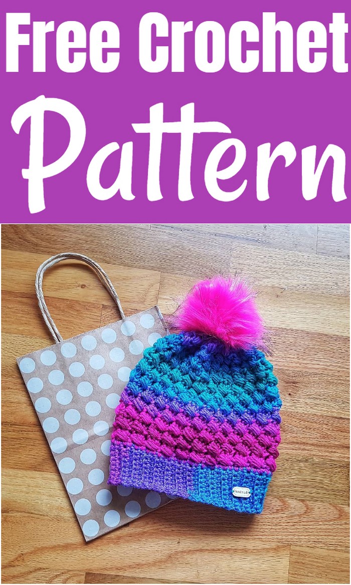 Stylish and Glamour Free Crochet Hat Pattern