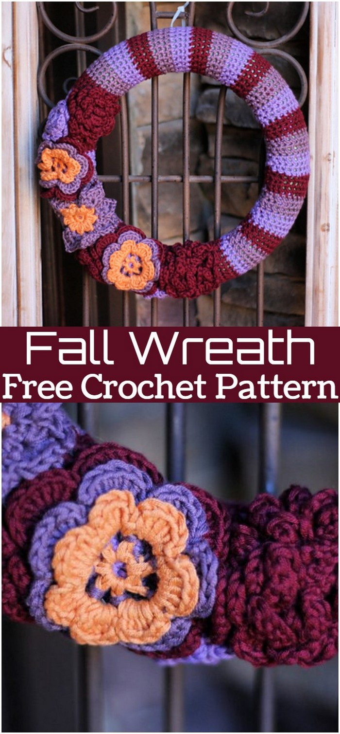 Crochet Fall Wreath Pattern