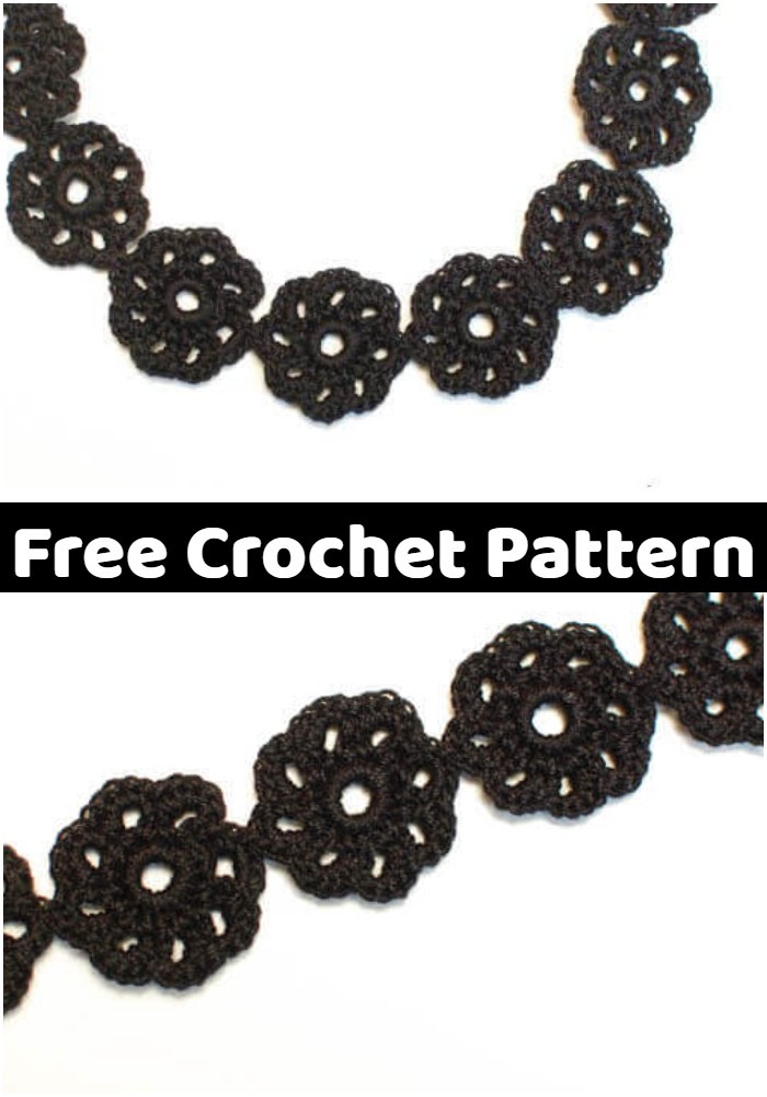 Crochet Flower Choker Pattern