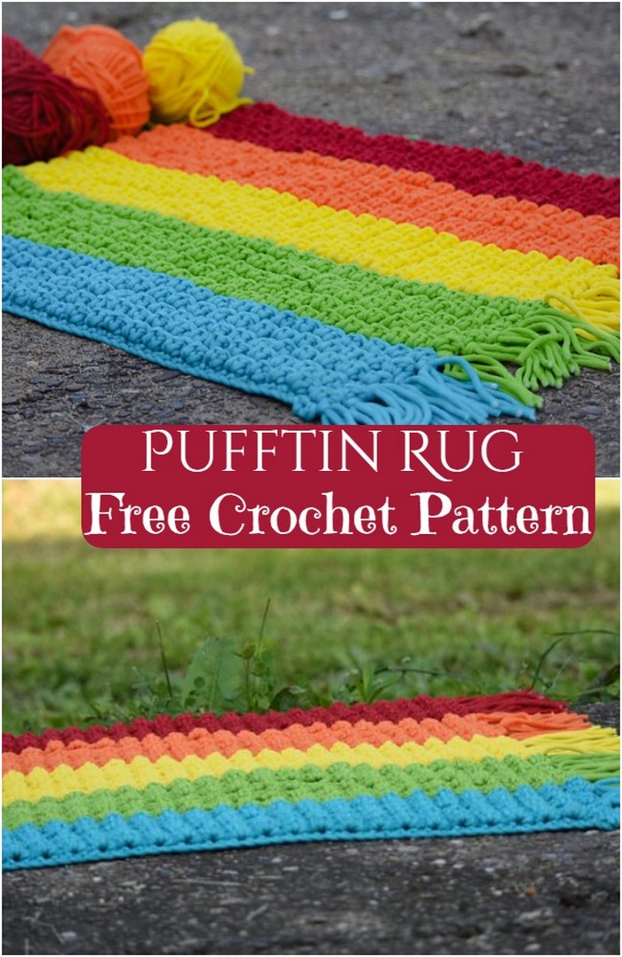 Crochet Puffin Rug Pattern