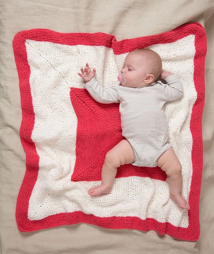 Square On Square Baby Blanket