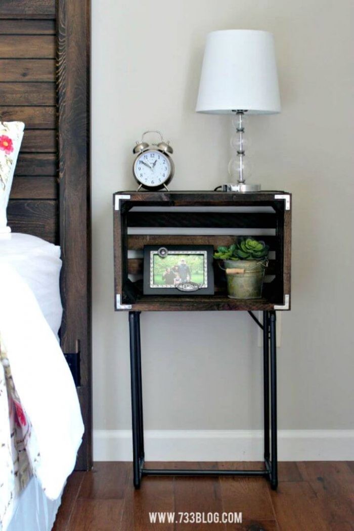 DIY Farmhouse Dipped Nightstands