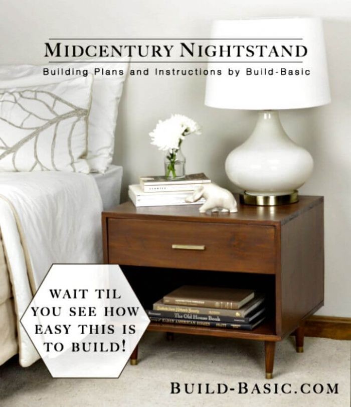 DIY Midcentury-style Nightstand