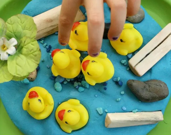 Duck Pond Play Dough