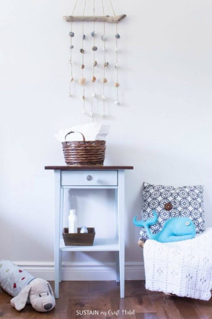 Easy DIY Nightstand Makeover for a Natural Baby Nursery