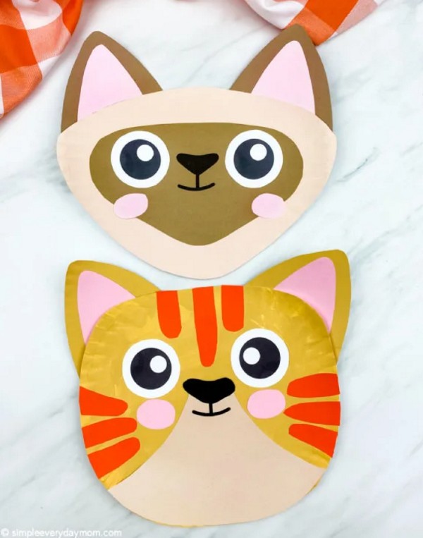 Paper Plate cat Craft
