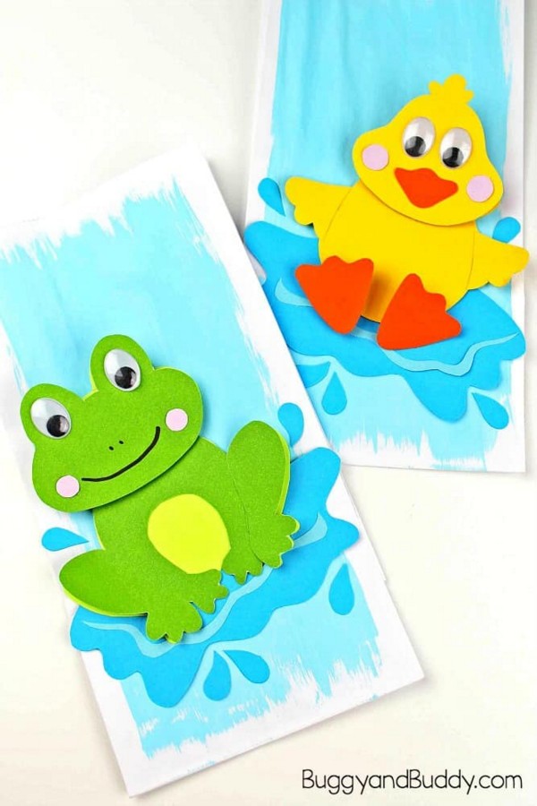 Splashing Duck Paper Craft