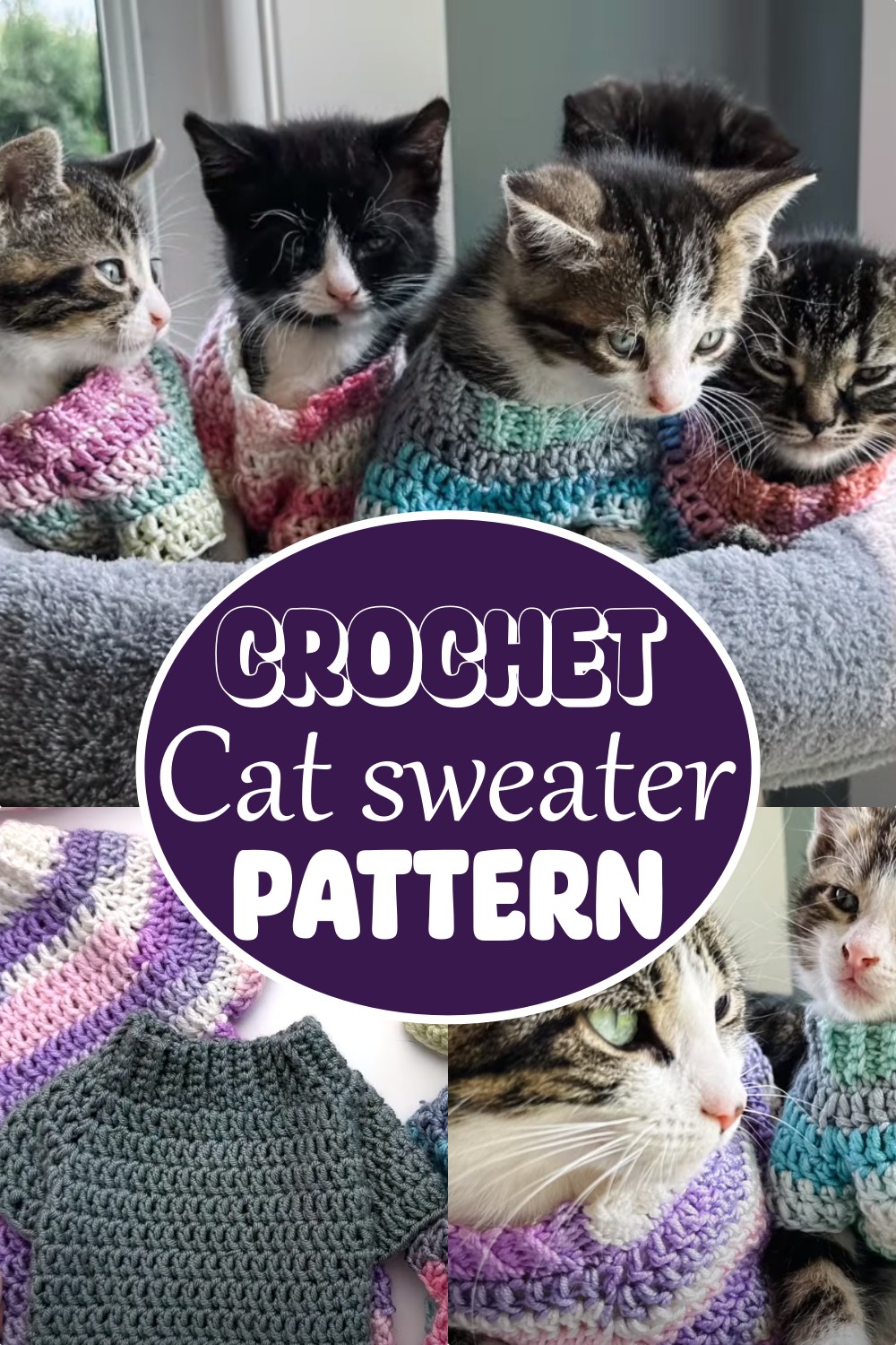Crochet Cat sweater Pattern 1