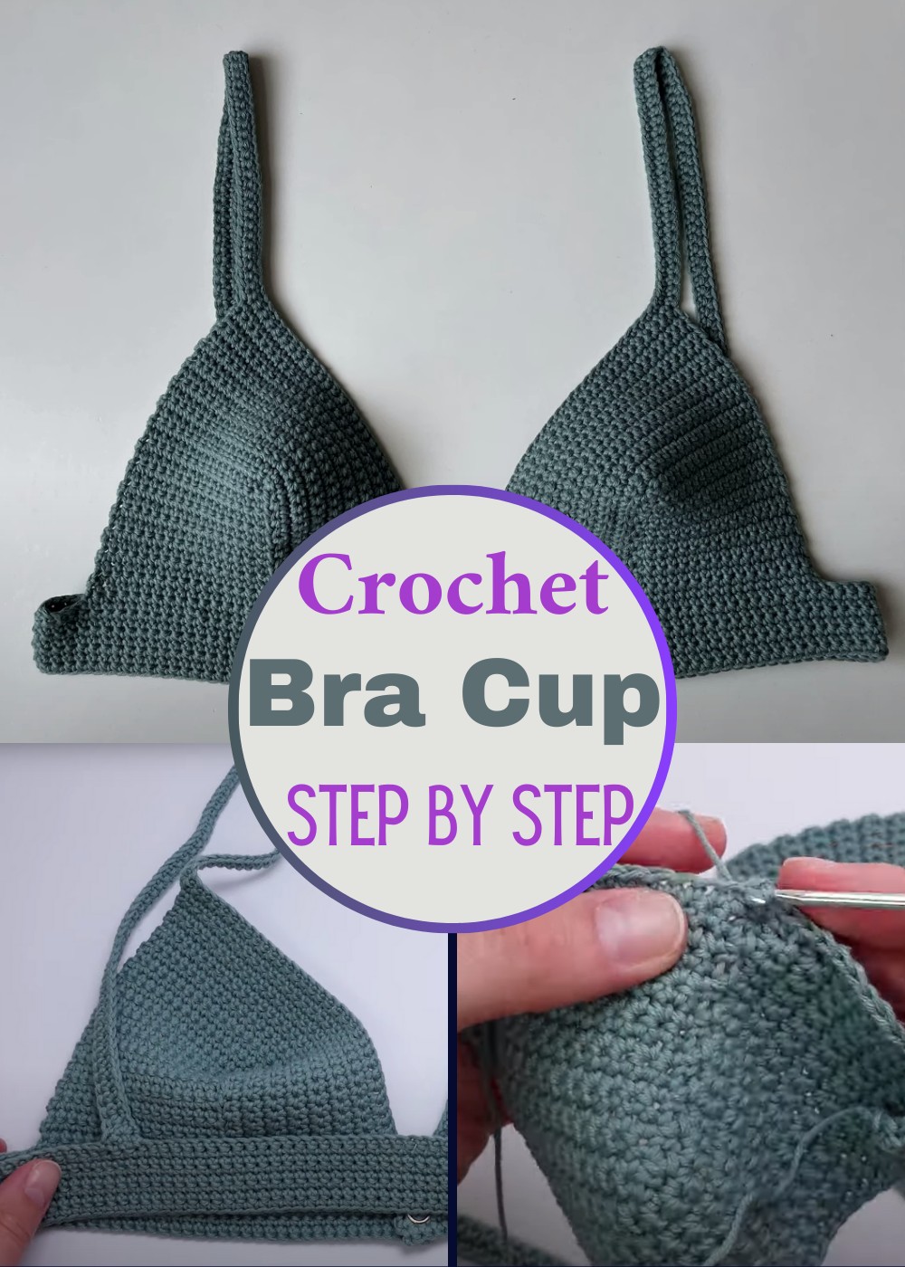 How To Crochet A Bra Cup Step By Step
