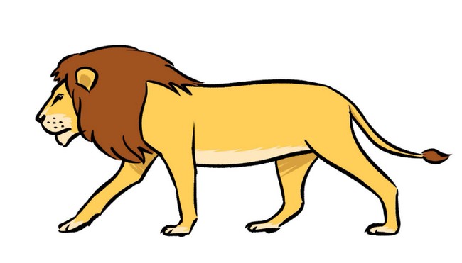 Cute Lion Drawing